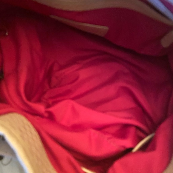 EUC Cole Haan Perry Street Casey Ivory Python Drawstring Hobo - Picture 7 of 11